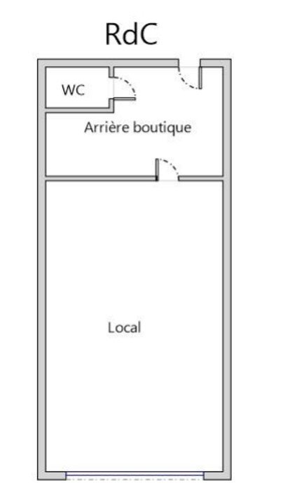 LOCAL COMMERCIAL A LOUER - CHAZELLES SUR LYON - 36.13 m2 - 350 &euro; HC par mois