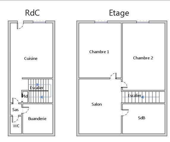 APPARTEMENT T3 A LOUER - CHAZELLES SUR LYON - 78.03 m2 - 495 &euro; charges comprises par mois