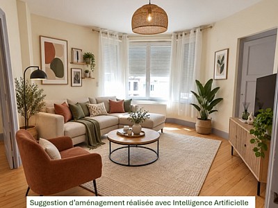 APPARTEMENT T4 A LOUER - CHAZELLES SUR LYON - 74.15 m2 - 560 € charges comprises par mois