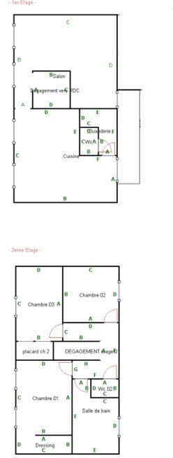 APPARTEMENT T4 A LOUER - MARINGES - 115.03 m2 - 695 &euro; charges comprises par mois